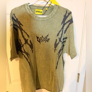 NWT GFTD LA ELI OLIVE TEE DROP Men's Shirt Medium